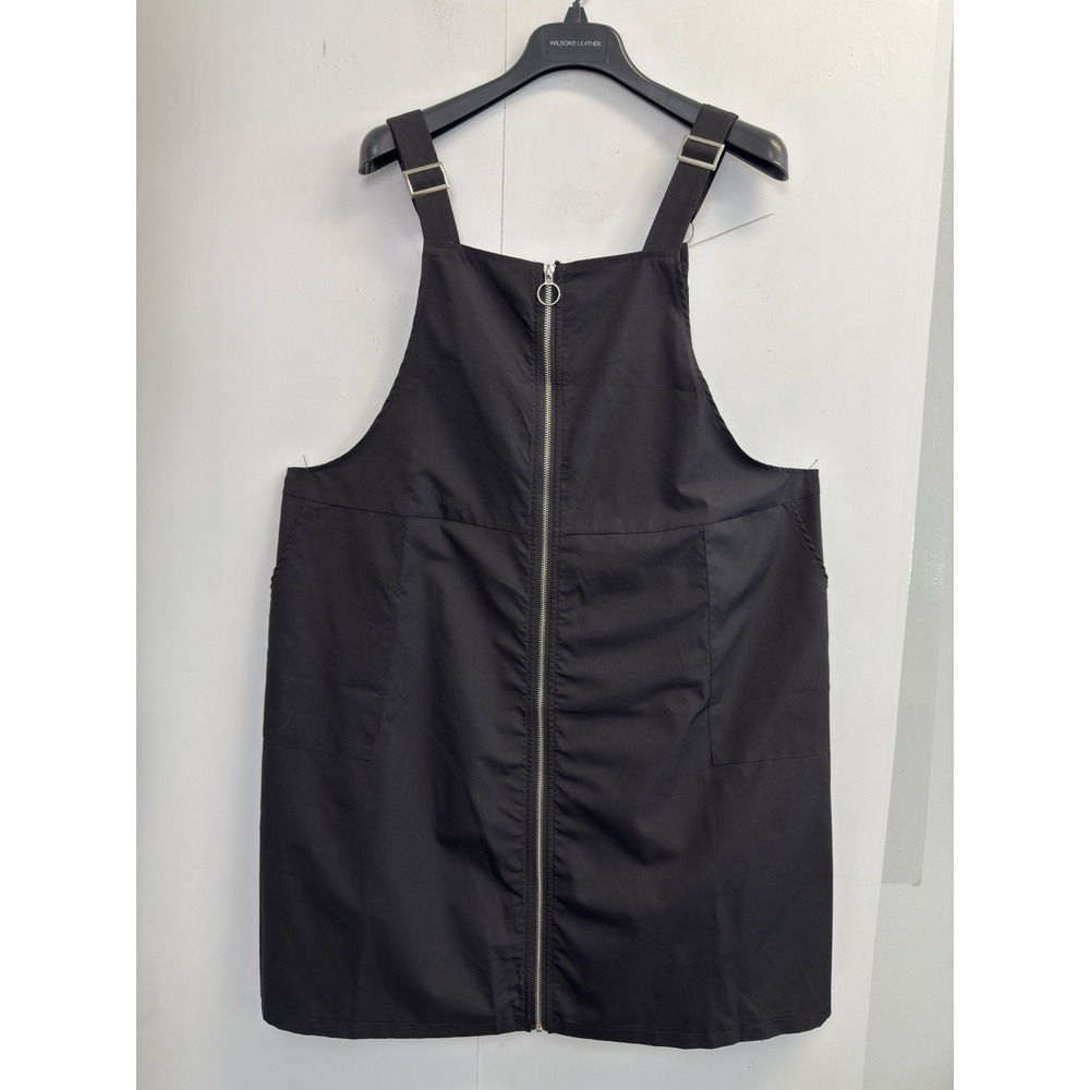 Shein Curve Romper Overalls Womens Size‎ 4XL Black One-Piece Zip Up Front Dress